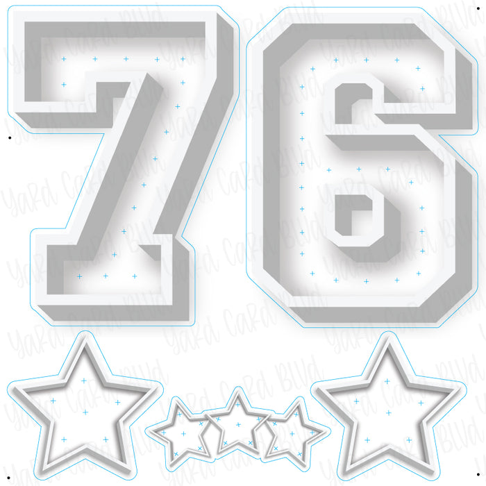 Twinkle Marquee 32" Add on 6 and 7 Half Sheet