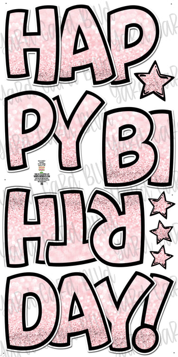 BB FAB5 Happy Birthday EZ Set - Glitter Bokeh