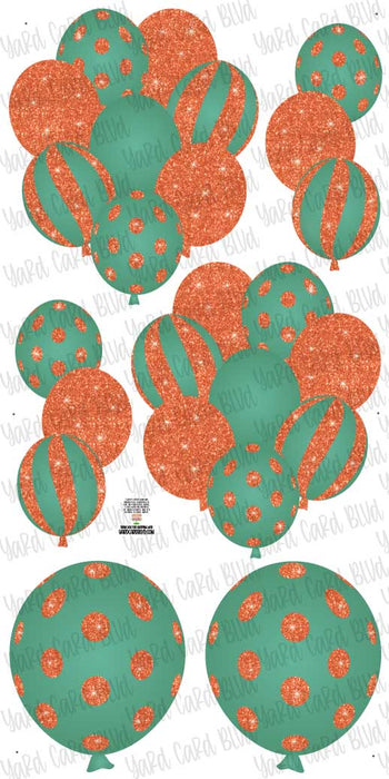 Balloon Bundles - Teal & Orange