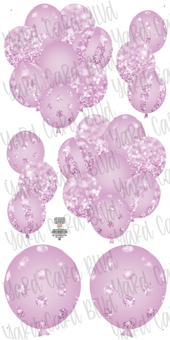 Balloon Bundles - Lavender Bokeh Glitter