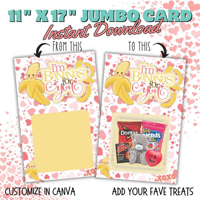 Bananas For You Jumbo Card