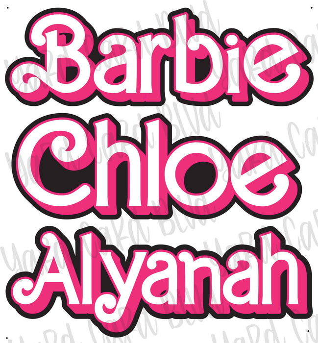 Custom Barbie Names