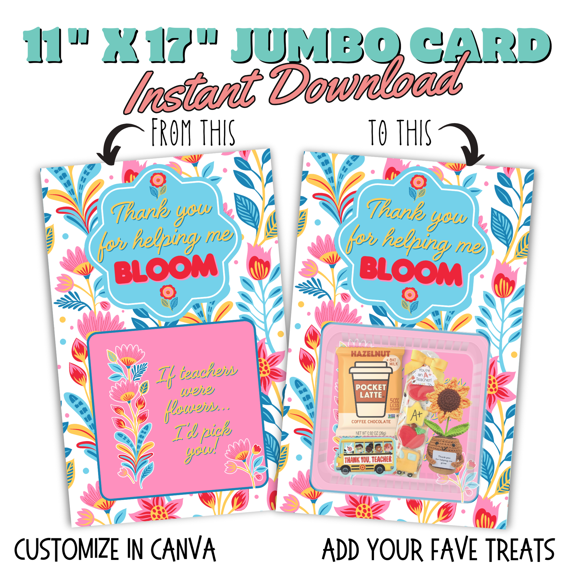 Bloom Jumbo Card — Yard Card Blvd