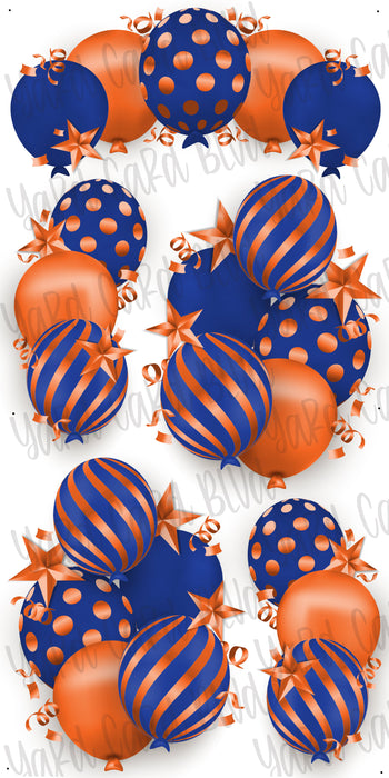 Celebrate Balloon Bundles - Blue and Orange