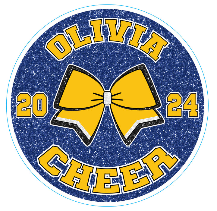 Custom Cheer Bow Sign