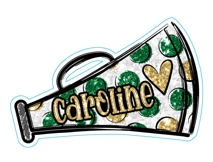 Custom Cheer Megaphone — Yard Card Blvd