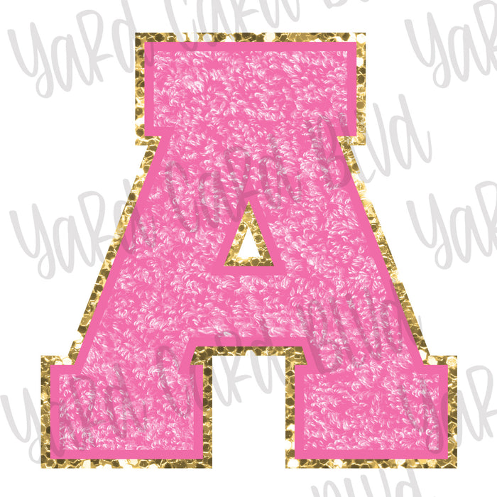 Faux Chenille Letters - You Choose