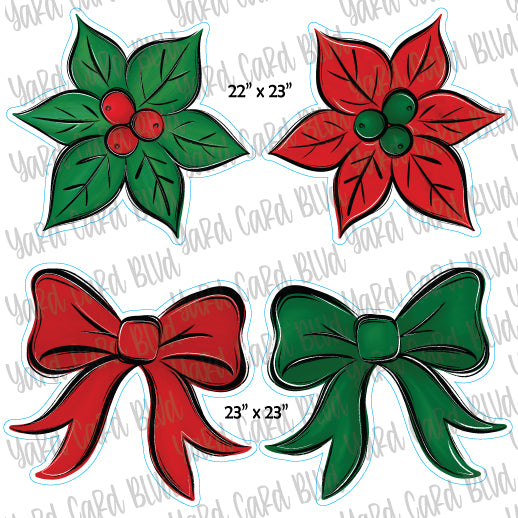 Christmas Florals Half Sheet