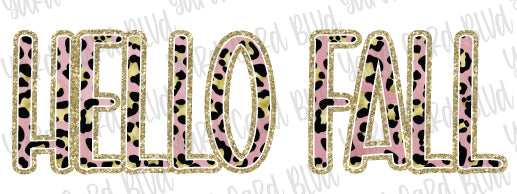 Leopard, Pink, & Gold Custom Word Splash