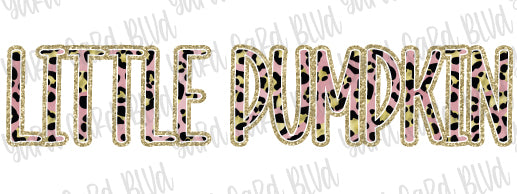 Leopard, Pink, & Gold Custom Word Splash