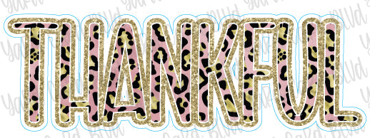 Leopard, Pink, & Gold Custom Word Splash