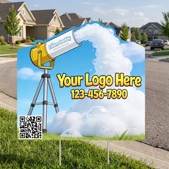 Marketing Sign - Foam Cannon
