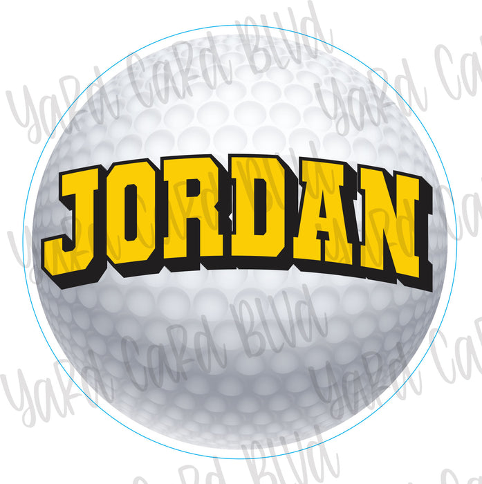 Custom Golf Keepsake