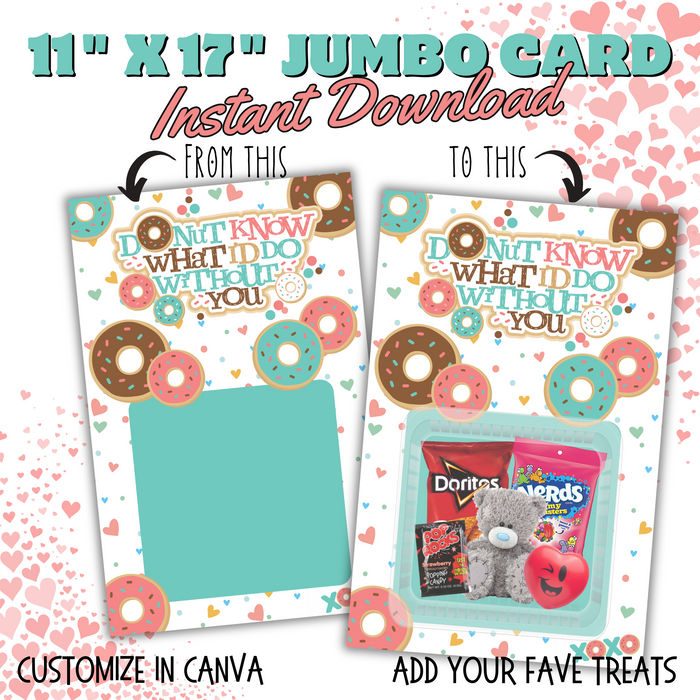 Donut Know What I'd Do Jumbo Card