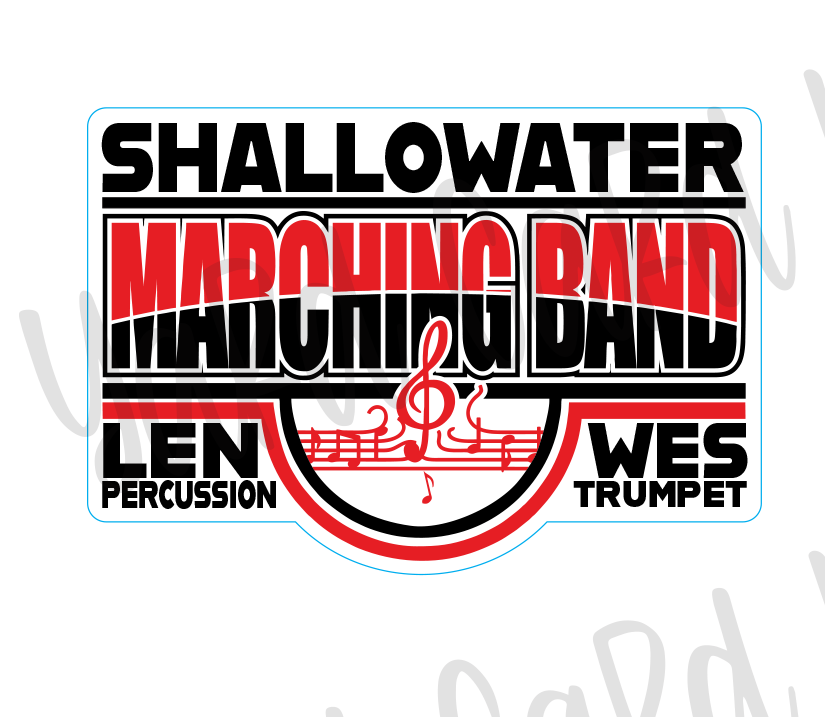 Custom Marching Band Keepsake — Yard Card Blvd