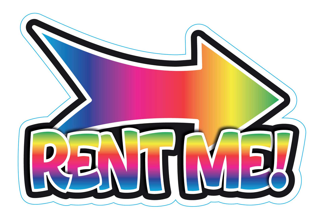 Creative Rent Me Stickers Marketing Sign - Rent Me — Yard Card Blvd
