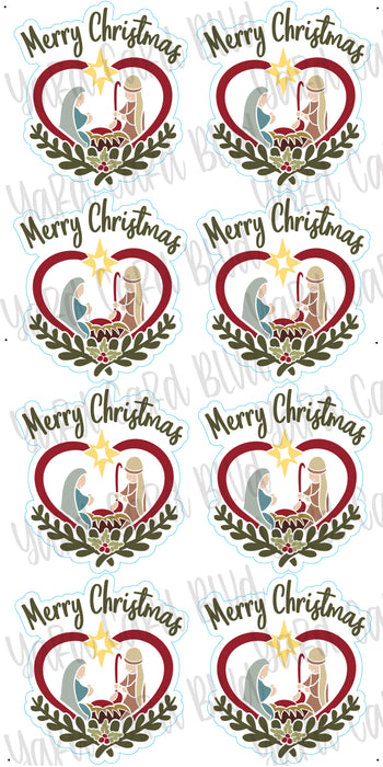 Merry Christmas Nativity Keepsake