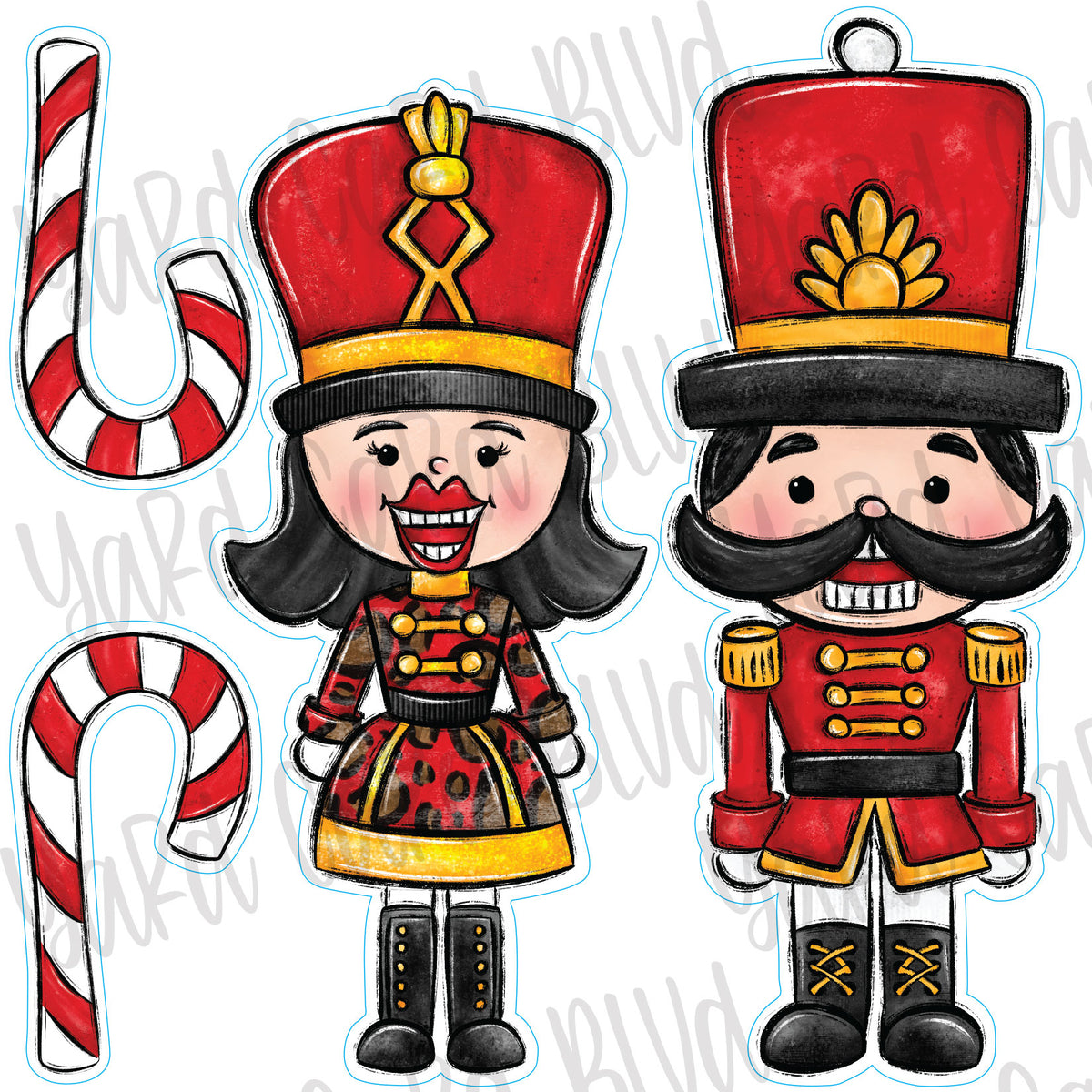 Nutcrackers Half Sheet — Yard Card Blvd