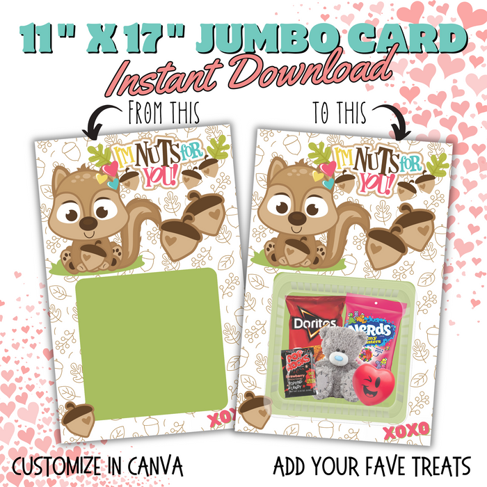 Nuts For You Jumbo Card