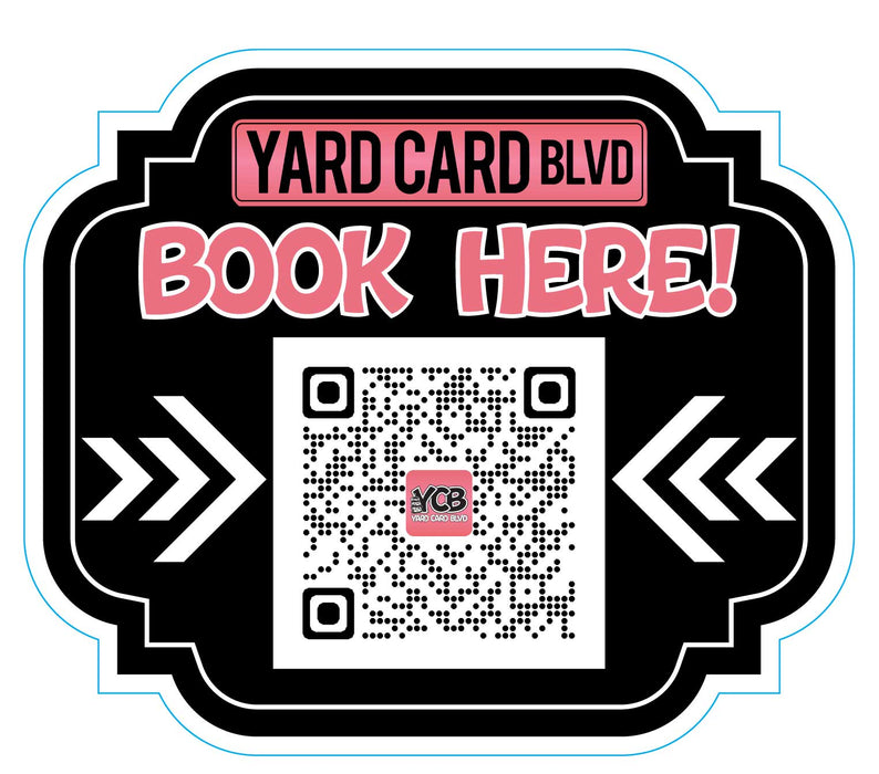 Marketing Sign - Book Here QR Code