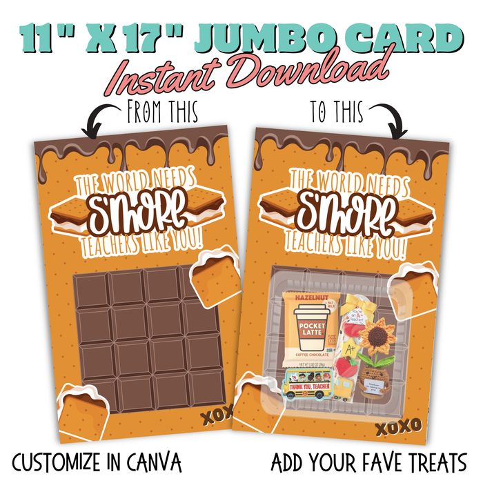 S'more Teachers Jumbo Card