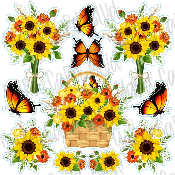 Sunflower Set Half Sheet