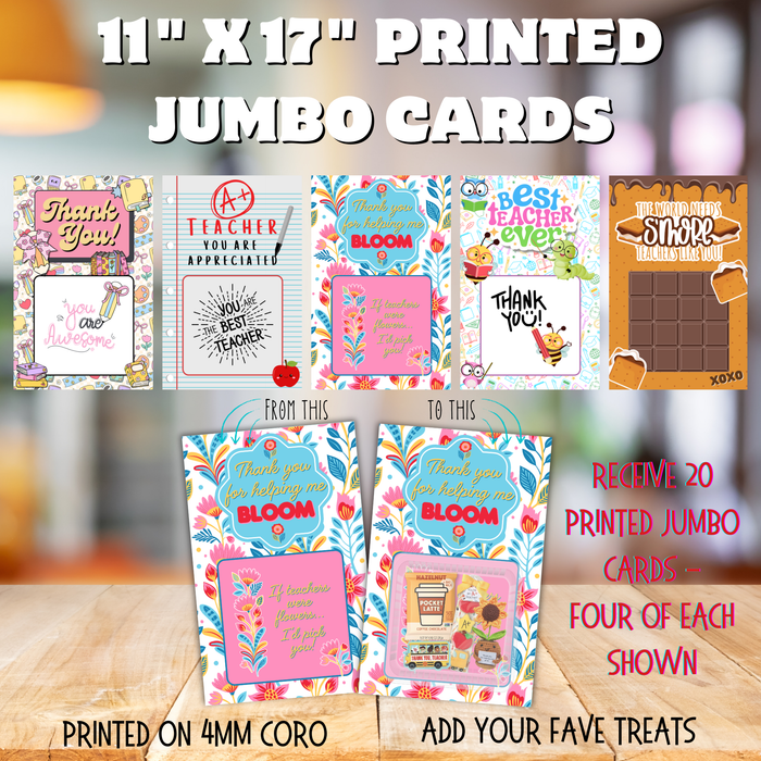 Teacher Appreciation Jumbo Card Mix