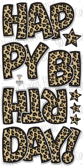BB FAB5 Happy Birthday Splash Set -Leopard