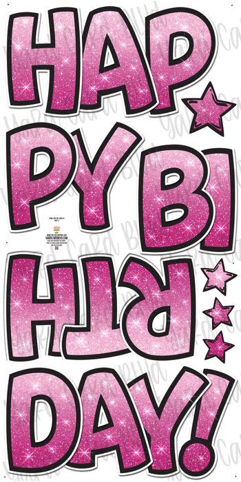 BB Happy Birthday EZ Set Pink Ombre