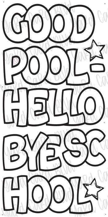 Good-Bye School... Hello Pool EZ Sets in White