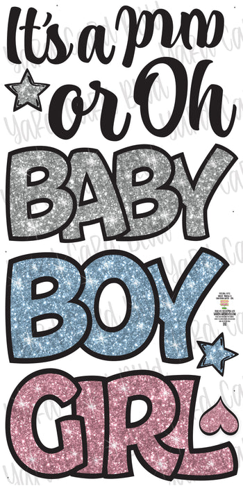 Baby Boy & Girl Word Splash Set