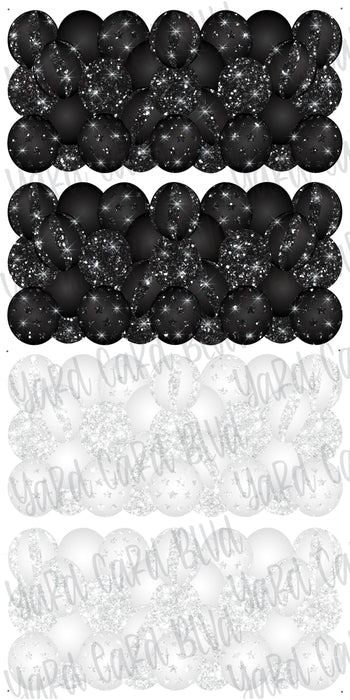 Balloon Panels in Black and White
