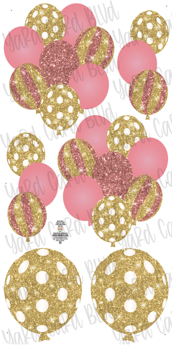 Balloon Bundles - Rose and Gold