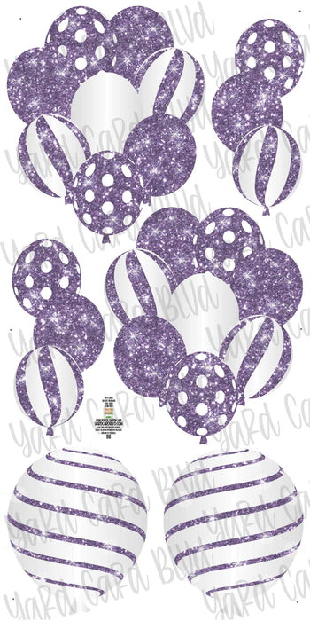 Balloon Bundles - Lavender Glitter Set