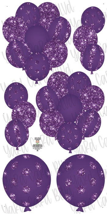 Balloon Bundles in Purple