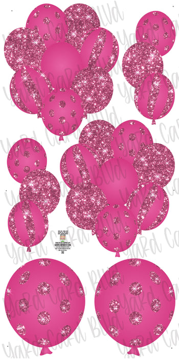 Balloon Bundles in Hot Pink