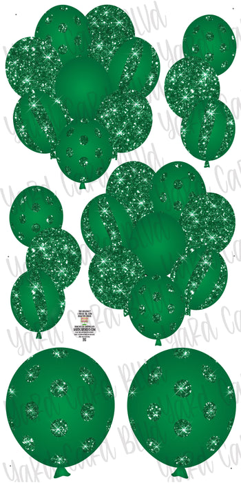 Balloon Bundles in Green