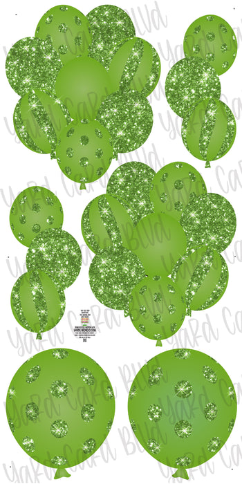Balloon Bundles in Lime Green