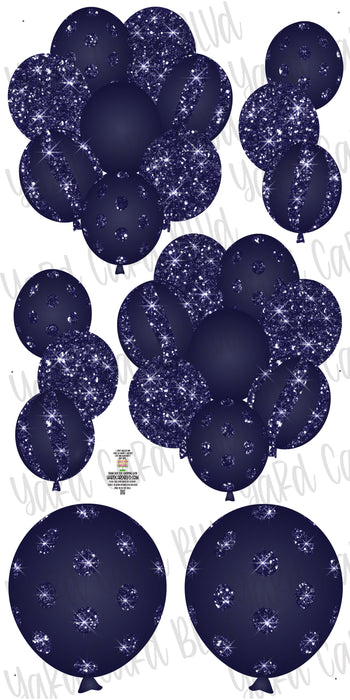 Balloon Bundles in Navy Blue