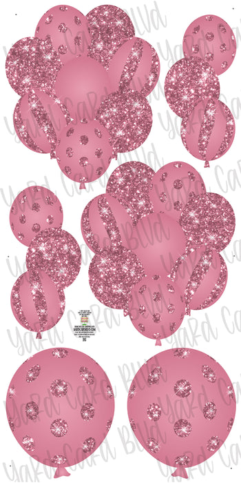 Balloon Bundles - Pink Glitter