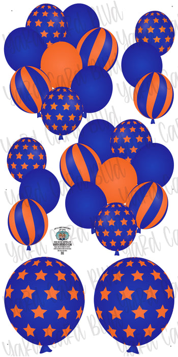 Balloon Bundles - Blue and Orange
