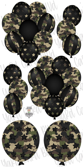 Balloon Bundles - Army Camo