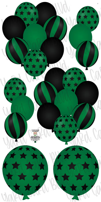 Balloon Bundles - Green and Black