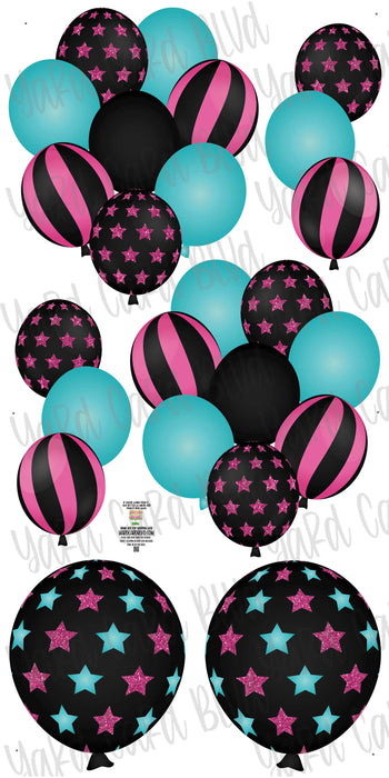 Balloon Bundles - Hot Pink and Teal Set