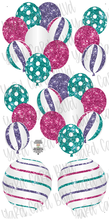 Balloon Bundles - Neon Pink, Purple and Teal Set