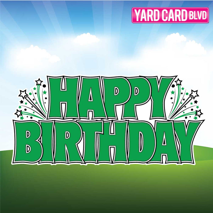 BLVD Billboard Happy Birthday - Green