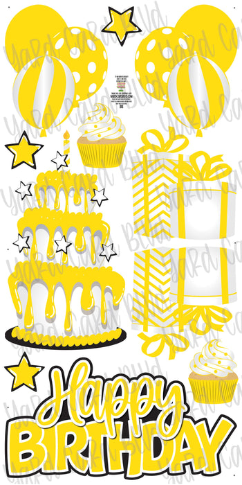 Birthday Cake Splash Set Yellow