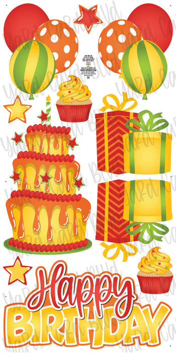 Birthday Cake Splash Set - Autumn Colors