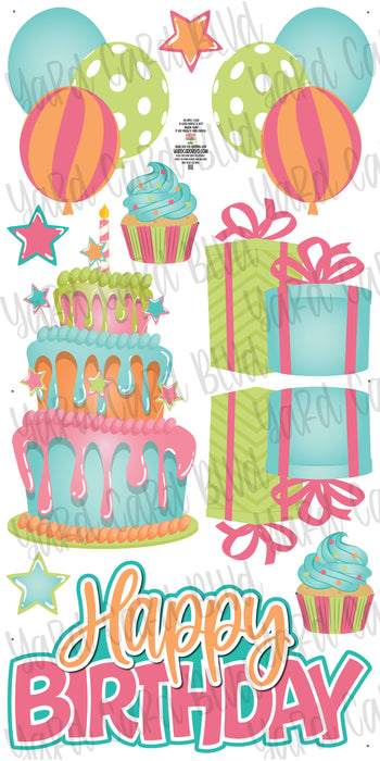 Birthday Cake Splash Set - Sherbet