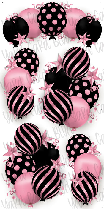 Celebrate Balloon Bundles - Black and Pink